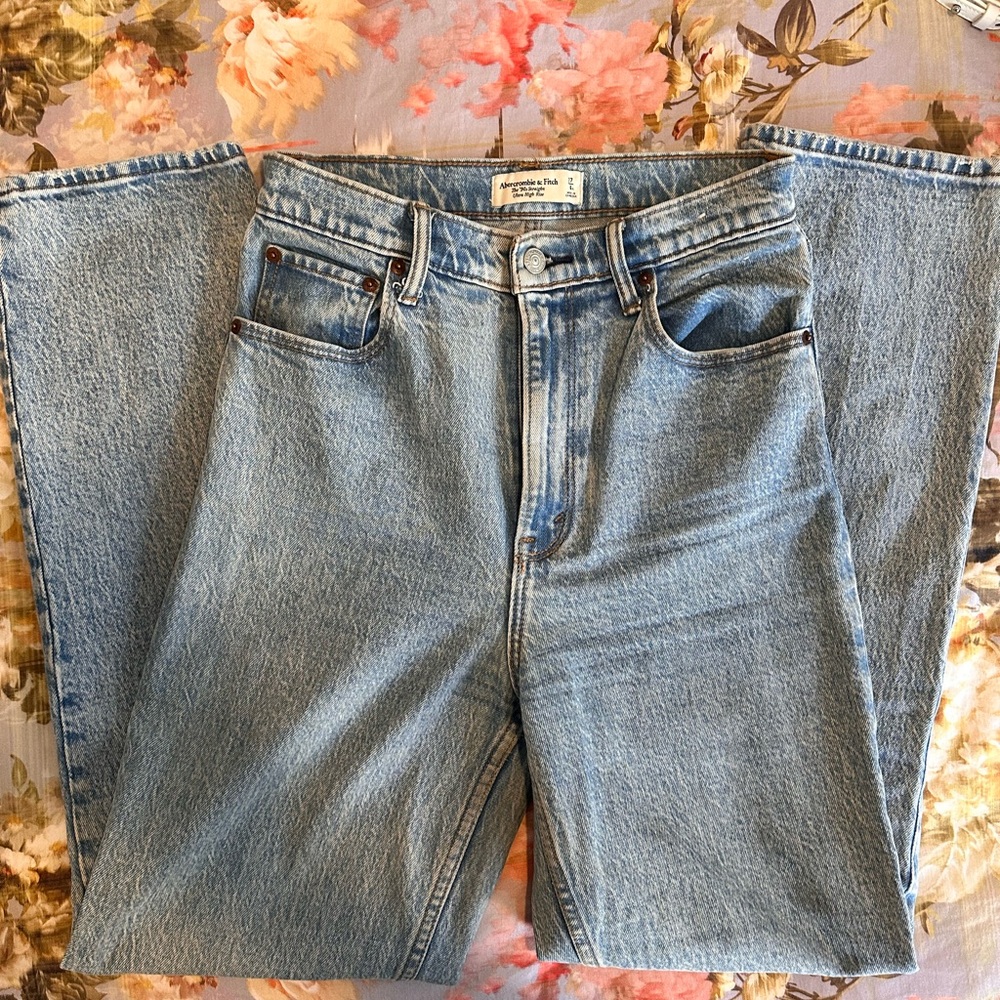 Abercrombie & Fitch Light Blue Straight Leg Jeans